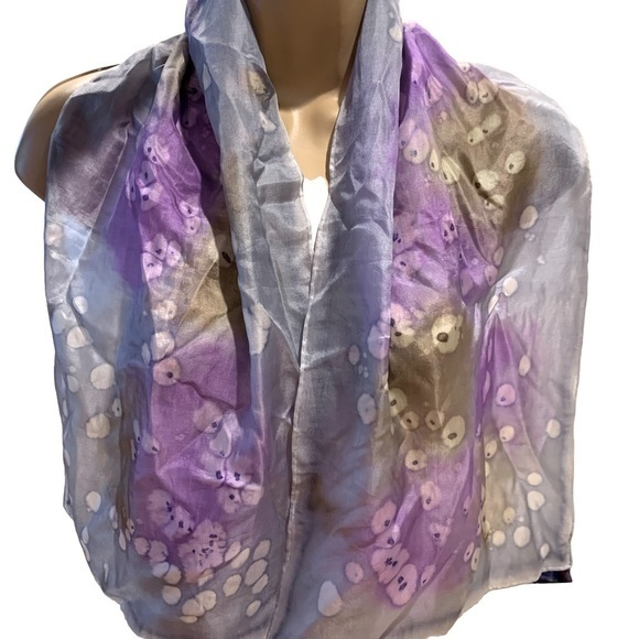 Gianfranco Ferré Silk Scarf Floral - Etsy Vintage Silkwine‎ Silk Floral Scarf